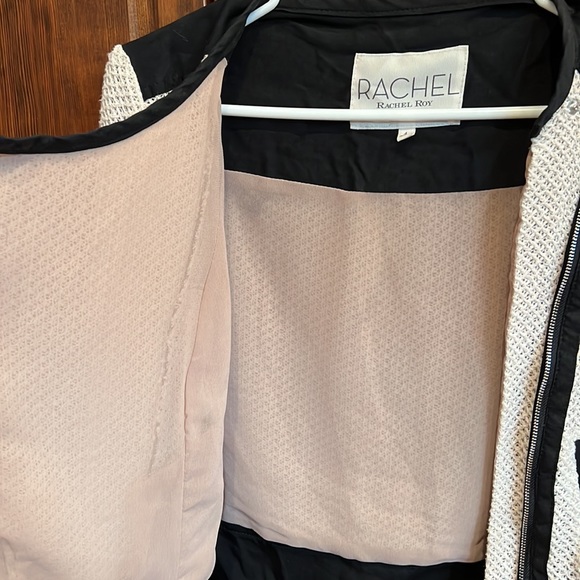 RACHEL Rachel Roy Zip Front Lightweight Sweater / Blazer with Pockets. Size 4. - Picture 5 of 12